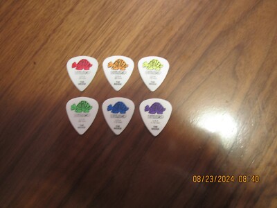 6 Pack Dunlop Tortex THE WEDGE Guitar picks All Gauges  #224