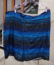 1 JOE BOXER BLUE AND BLACK BOARD SHORTS MENS 44 REAR POCKET