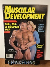 O3 1986 TIM & TINA BELKNAP February Muscular Development Magazine Muscle 
