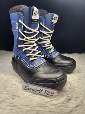 Vans Standard Snow MTE Cold Weather Winter Boots Mens 9 Navy Blue Black Standard Waterproof Boot en Navy Blue / Black | Vans CA main image 4