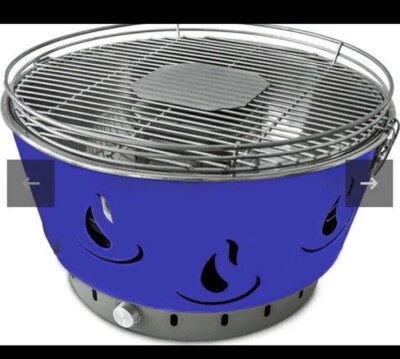 JAK Global J 100 10960B-JAK Charcoal Bbq Grill Jak Bbq Airbroil - Blue - New!
