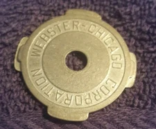 WEBSTER CHICAGO CORPORATION Metal 45 RPM Record  Insert Adapter  Preowned