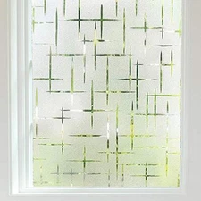 Frosted Window Non-Adhesive, Frosting Privacy Film Self Static-Cling Decorative