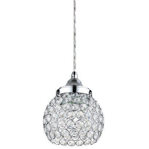 Prism Crystal , Hanging Pendant Globe Light ~ Chrome LFX/PD/CH/9W/D/30K LED 9W - Picture 2 of 2