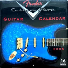 2005 Fender Custom Shop Guitar Calendar So Cal Speed Shop 12"x12" NEW OLD STOCK!