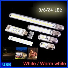 Mini Portable USB LED Flexible Night Light Desk Reading Lights for Laptop Mobile