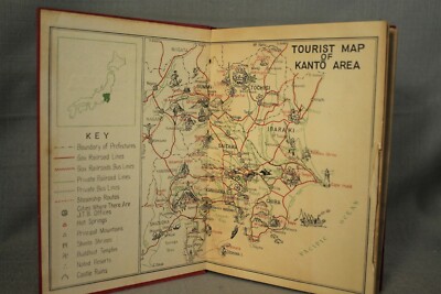 How to See KANTO AREA Yokohama Tokyo Nikko Hakone vintage old Japan travel book