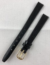 Kreisler Genuine Lizard 10mm Black Ladies Non-Stitched Watch Band W59