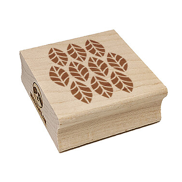 Leaf Pattern Square Rubber Stamp for Stamping Crafting