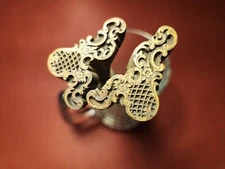  Bookbinding Finishing Tool Gold Leaf Decorative Antique Brass 2 Filigrees