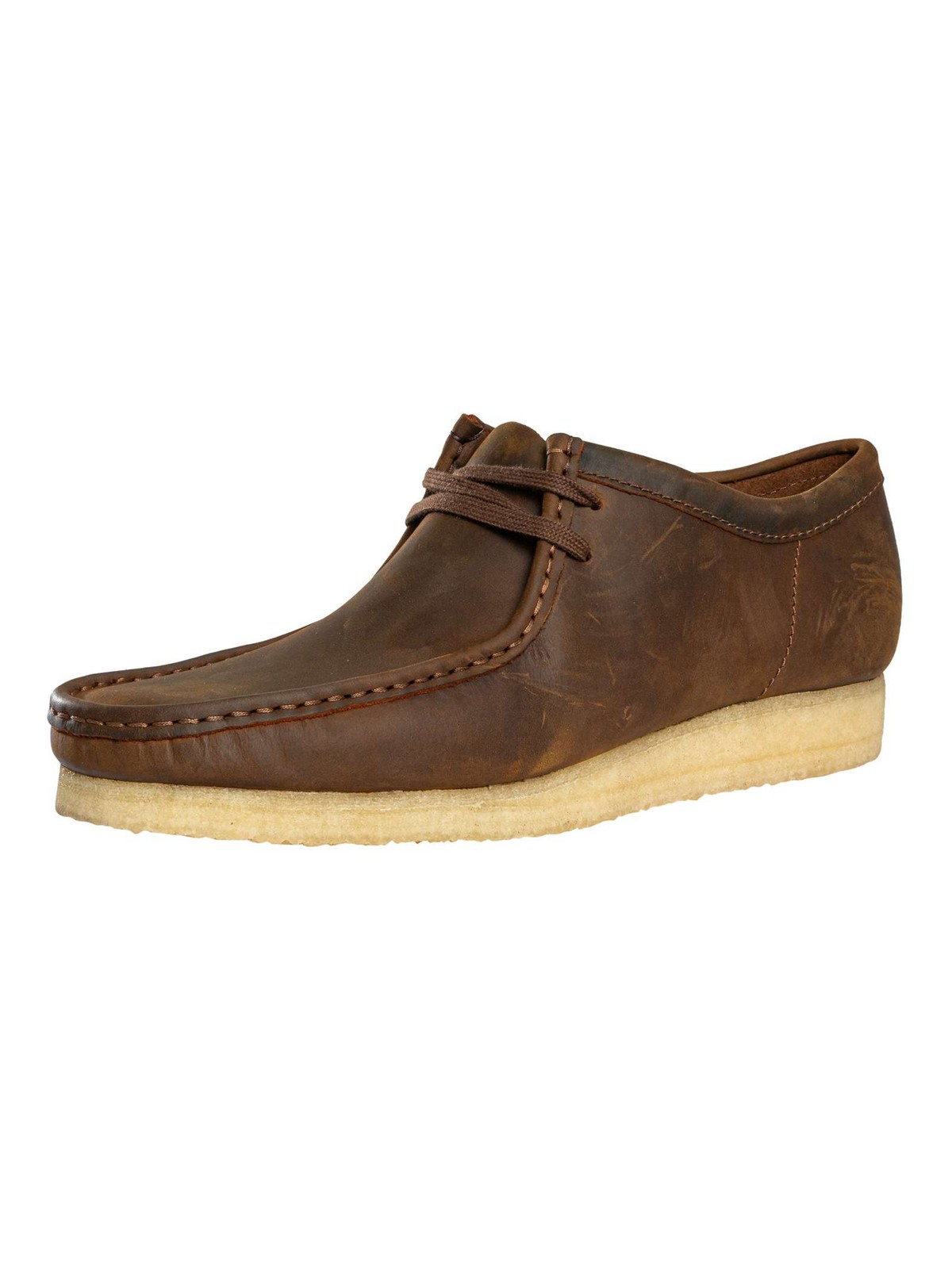 Clarks Originals Wallabee Leather Shoes, Beeswax - 8.5 UK