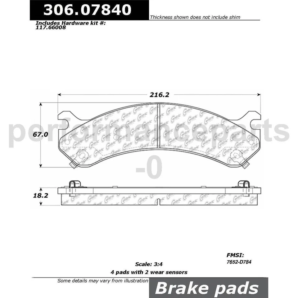 Juego de pastillas de freno de disco delanteras rotor de freno de disco para Chevrolet Silverado 3500 2001-2007 Foto 4 de 4