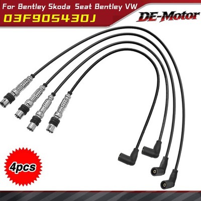 4 tlg Zündleitungssatz Zündkabel für VW Beetle Golf Polo Skoda Rapid Seat Ibiza