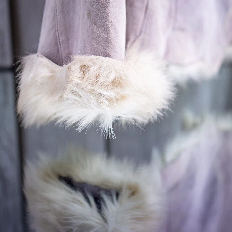 Abrigo Penny Lane Vintage Wilson’s Cuero Máxima Púrpura Talla Grande Boho Glam LEER Foto 4 de 4