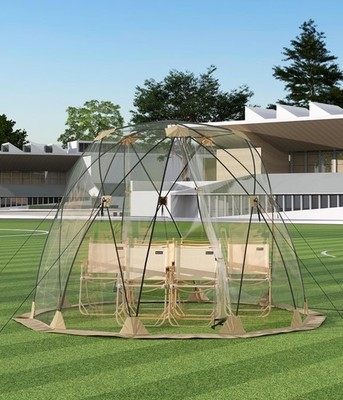 10x10 Fuß Pop Up Blasenzelt 4-6 Person Camping Schutz Transparente Blasenkuppel