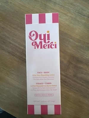 Oui Merci After-Sun Face & Body Lotion Cooling Soothing 6.7 fl oz NEW Lot of 2