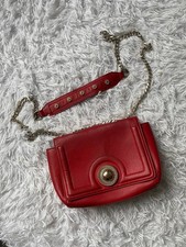 Versace Jeans Couture red quilted Shoulder bag with and chain strap