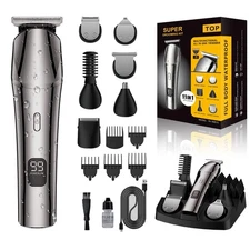 Beard Trimmer & Hair Clippers for Men, Electric Razor & Shaver for Nose Body ...