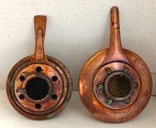 Zwei originale Fondue-Brenner aus der Schweiz – Spring & Stöckli Kupfer 60-80er