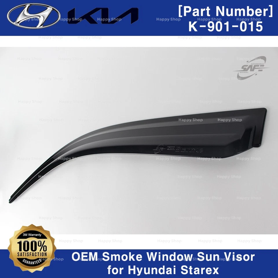 Parasol ventana de humo protector de lluvia moldura K-901-015 para Hyundai Starex 2008-2020 Foto 4 de 4