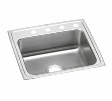 Elkay Lustertone 25" Single-Basin 18-Gauge Stainless Steel Drop-In Kitchen Sink