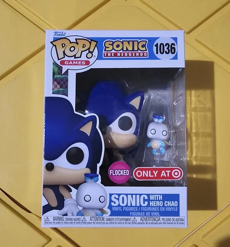 Funko Pop! Vinyl: Sonic the Hedgehog - Sonic with Chao (Flocked) - Target...