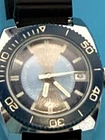 Vintage Timex Diver Style Watch Blue Dial Rotating Bezel Date Quartz