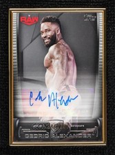2021 Topps WWE Undisputed Framed Auto 141/150 Cedric Alexander #FR-CA Auto 09q5