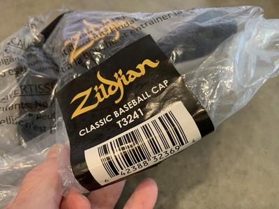 Zildjian 1623 Gold Embroidered Strap Back Black Cap NWT