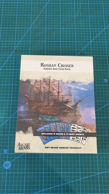 Arcane Minis Roshan Cruiser Airship Map Tiles Set RPG Tabletop OVP NEU