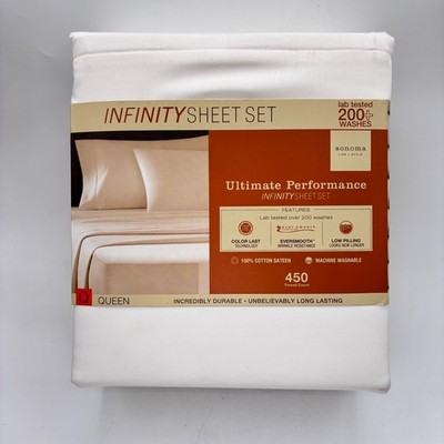 NEW Sonoma Life + Style Ultimate Performance Infinity Sheet Set Queen 450TC