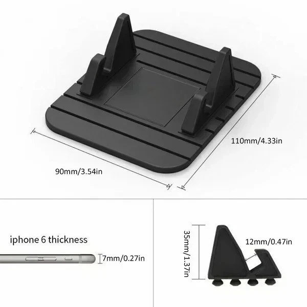 Anti-slip Car Dashboard Rubber Mat Mount Stand For Mobile Phone & GPS Holder Pad - Picture 3 of 7