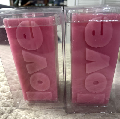 Modern Expressions Love Candle Lot 2 New