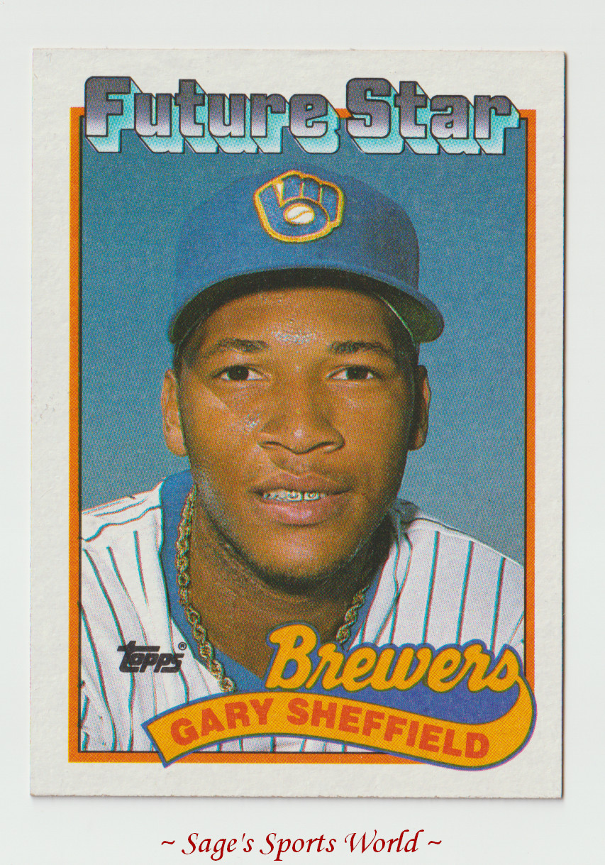 1989 Topps Baseball #343 Gary Sheffield FS RC - Milwaukee Brewers