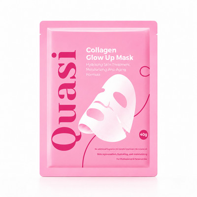 Quasi Biological Collagen Glow Up Hydrogel Face Mask 4 Pack Hydrating Sheet Mask