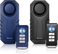 Bike Alarm 2Pack 113dB Wireless Motion Sensor Motorcycle Anti-Theft Security