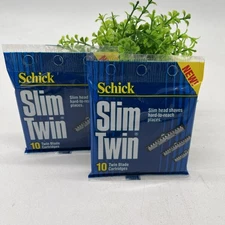 20 Schick Slim Twin Plus Refills Blades cartridge fit GILLETTE Atra Razor Shaver