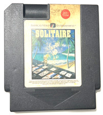Solitaire Nintendo NES Cartridge Only Authentic Tested American Video