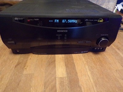KENWOOD VR-4090 600W 5.1 AV Surround Receiver Repair/ Parts Powers Up -No Remote