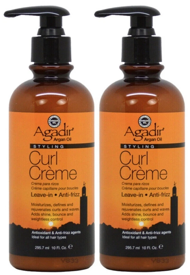 Agadir Argan Oil Styling Curl Creme Anti-Frizz Leave-In 10 oz - (SET OF 4) - NEW - Image 2 of 2