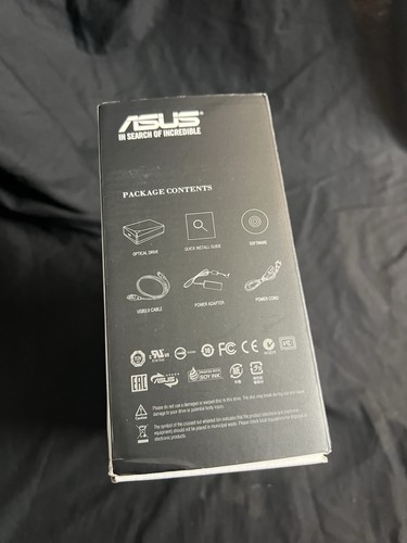 ASUS BW-12D1S-U External 12X Blu-Ray Writer Drive USB 3.0 Blueray H/H Optical - Afbeelding 11 van 16