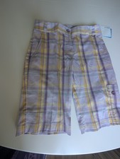 Lija Bermuda Short Athleisure Golf Active Plaid Lavender size 4 New w/ Tags