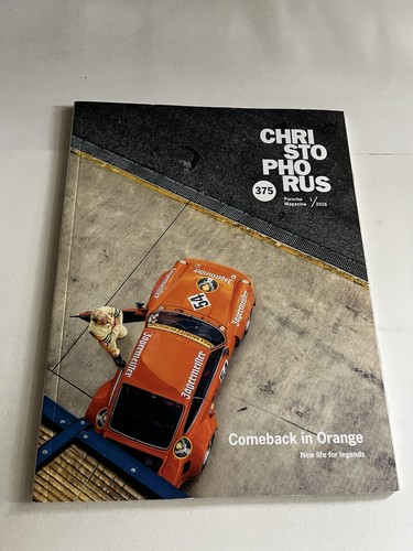Christophorus The Porsche Magazine #375 Jan 2016 Comeback in Orange FN/VF 7.0