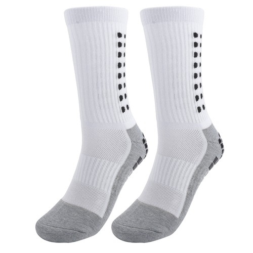 (White)Men's Thicken AntiSlip Sports Athletic Shock Absorption Rubber Grip