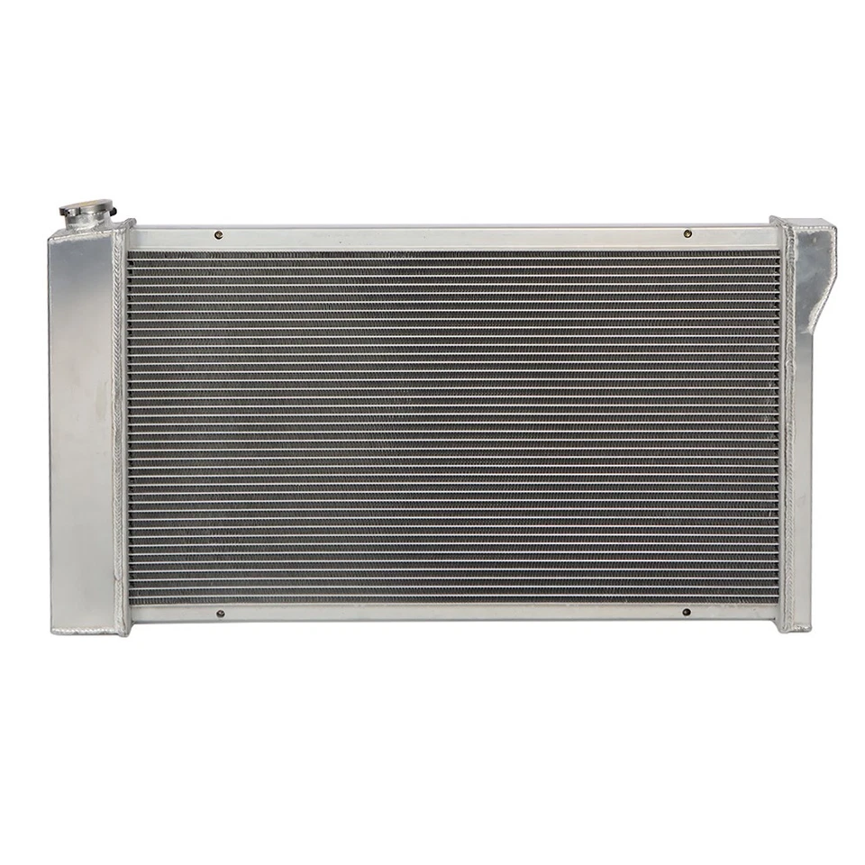 Radiador de laboratorio de 3 filas + ventilador de cubierta para camioneta Chevy Suburban Chevy GMC Jimmy 70-72 Foto 4 de 4