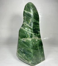 3.345Kg Jade Nephrite Freeform Polished Crystal Rough AAA+ Slab From Afghanistan