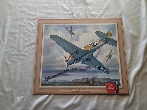 Original 1943 Coca-Cola WW 2 Military Aviation Poster