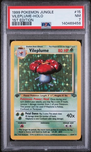 Vileplume (1st Edition) graded PSA 7 for sale on eBay
