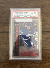 Auston Matthews 2016-17 Fleer Ultra Rookie Platinum Medallion /99 PSA 10 POP 2