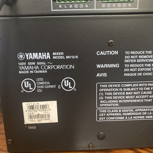 Consola de mezcla Yamaha MV 12/6 probada funcionando excelente estado - Imagen 11 de 15